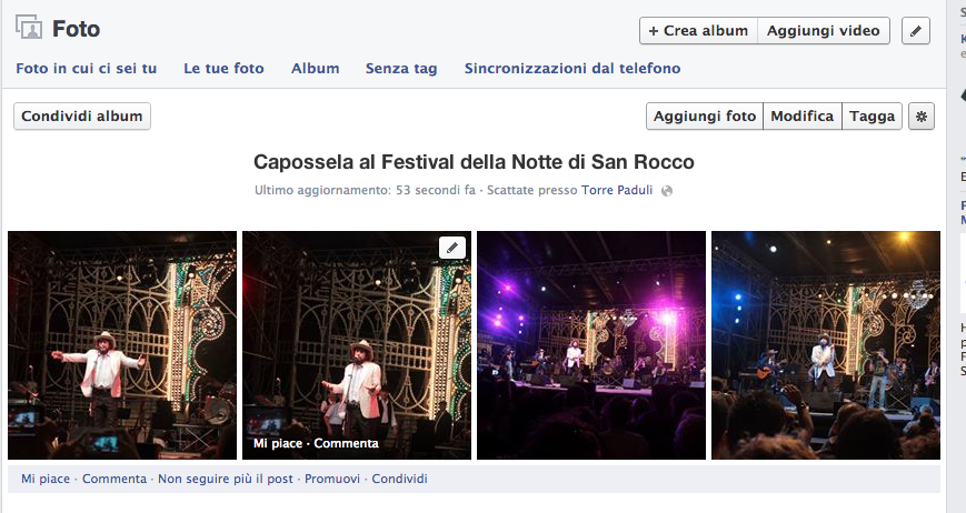 Album collaborativi su Facebook anche in Italia