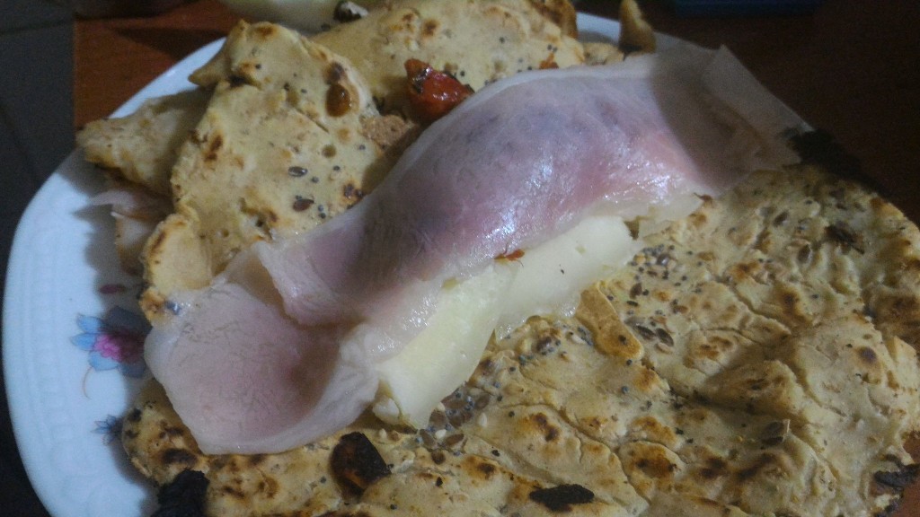 crespelle ceci prosciutto