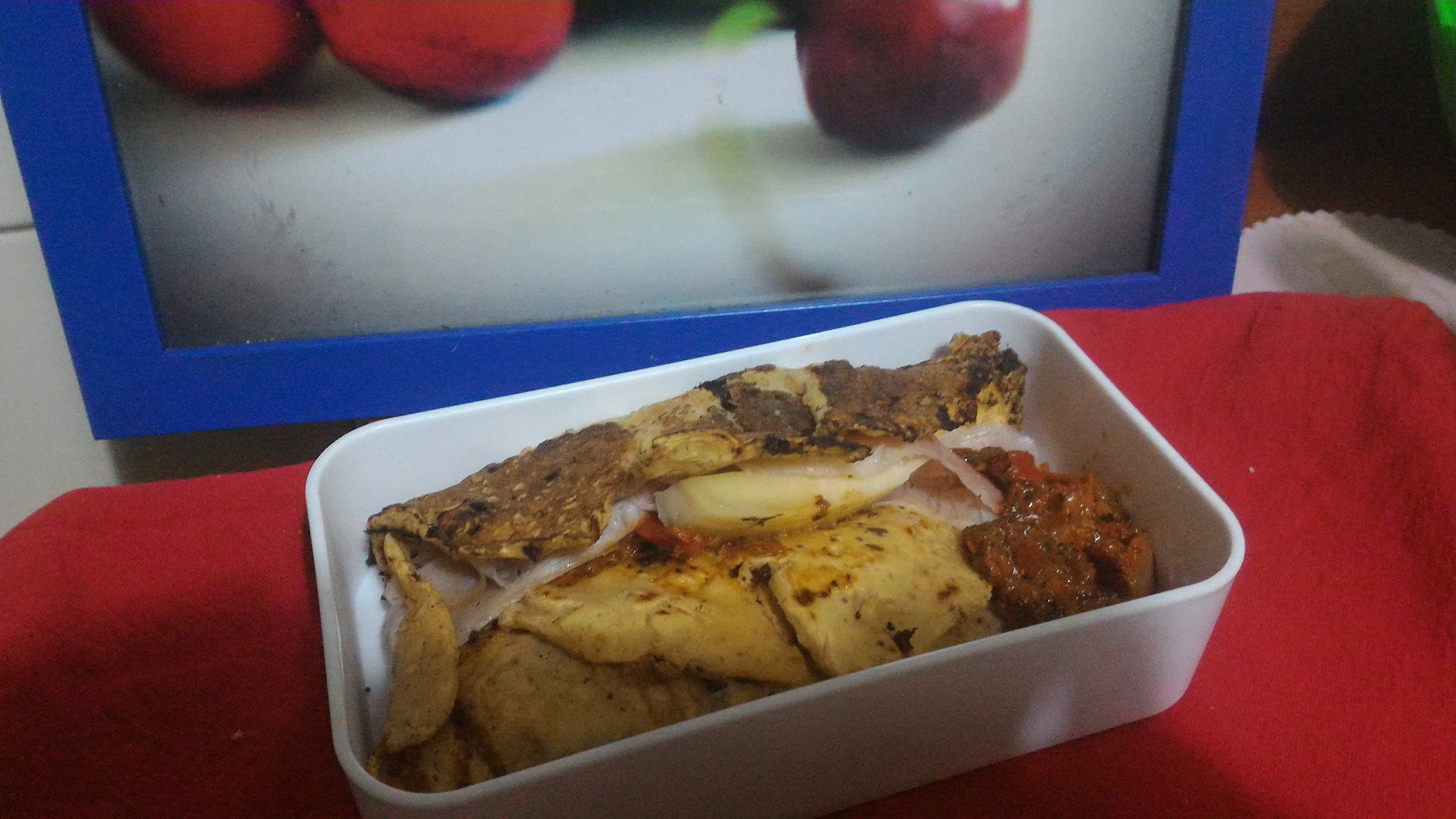 Crespelle di ceci con prosciutto cotto di Praga